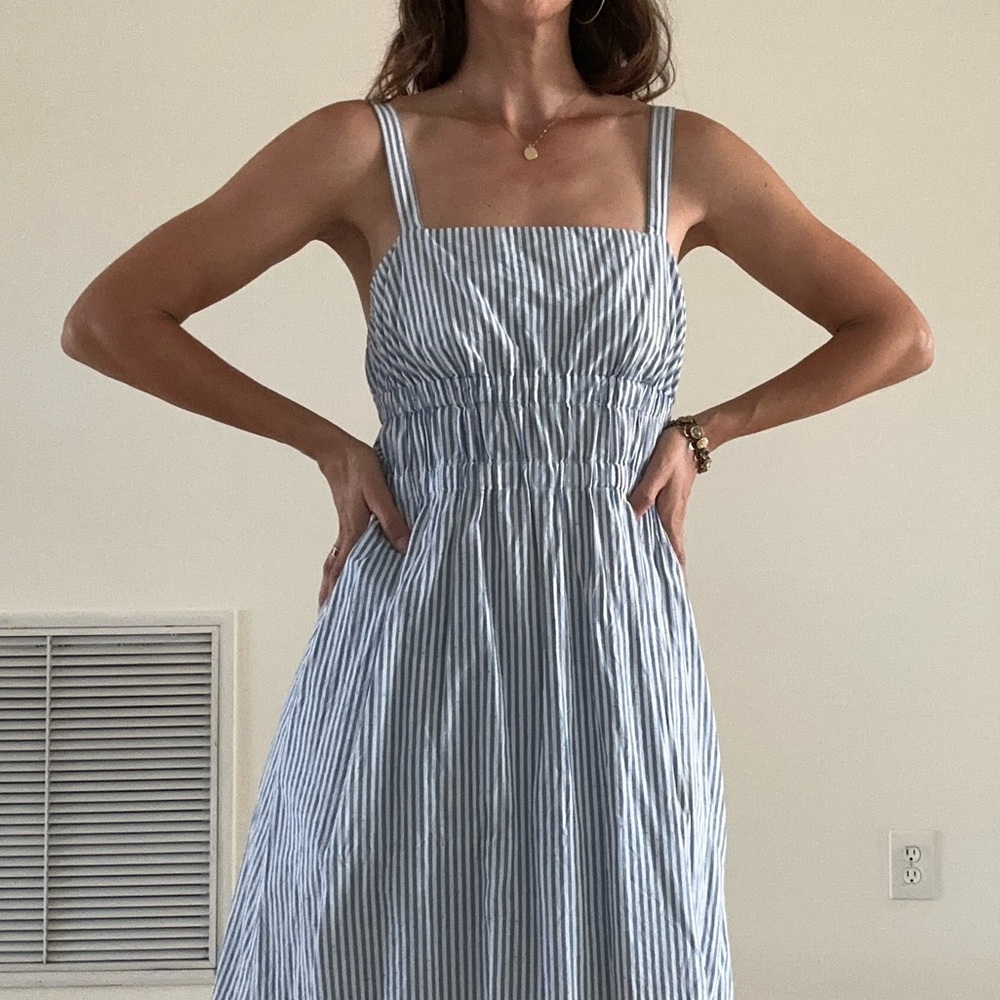 Club Monaco Blue and White Sundress